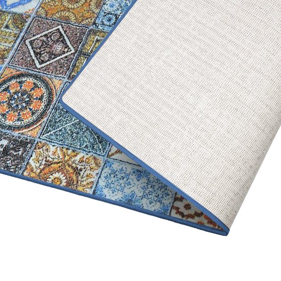 KARAT Tapijtloper voor keuken, hal en woonkamer, keukenloper, antislip, modern vloerkleed voor woonkamer en slaapkamer, per meter, 80 x 700 cm, bruin, beige, grijs patroon, Archway