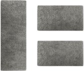 Karat Slaapkamen vloerkleed - Barcelona - Grijs - 1 Loper 80 x 300 cm + 2 Loper 80 x 150 cm