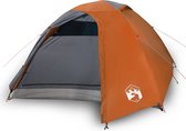 vidaXL-Tent-4-persoons-267x272x145-cm-185T-taft-grijs-en-oranje