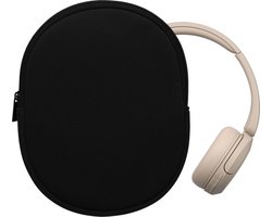 kwmobile hoes geschikt voor Sony WH-CH520 / WH-CH510 / MDR-ZX110 - 22,5 x 17 cm - Beschermhoes voor headset in zwart - Van neopreen