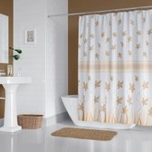 Casabueno - Douchegordijn 180x200 cm - Badkamer Gordijn - Polyester - Waterdicht - Sneldrogend en Anti Schimmel - Wasbaar en Duurzaam