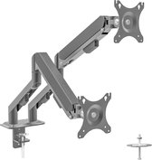 Bol.com VESA monitor beugel voor 2 schermen - Bureau - Dubbele Gasveer Monitorbeugel - Monitor Arm 10-27 Inch - Full Motion voor... aanbieding