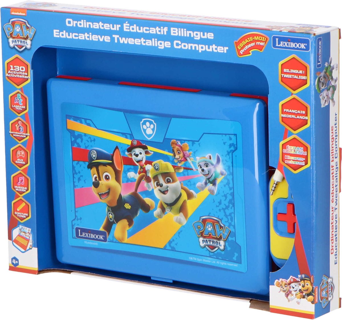 Lexibook - Paw Patrol Educatif et Ordinateur Portable Bilingue  Français/Néerlandais 