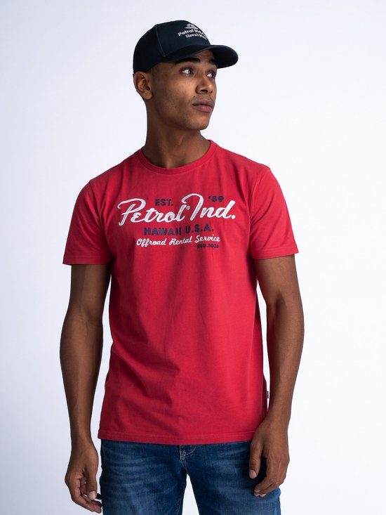 Petrol Industries - T-shirt Artwork pour hommes Bonfire - Rouge - Taille XXL