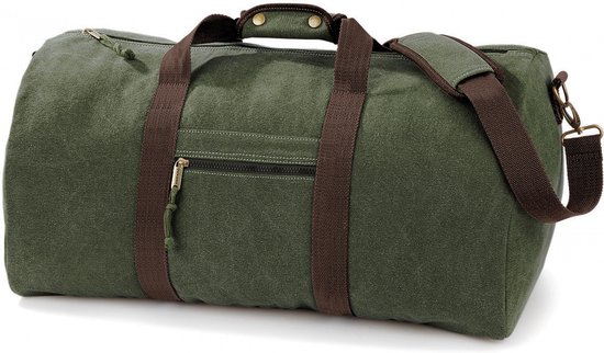Sac Taille Unique Quadra Vintage Vert Militaire 100%