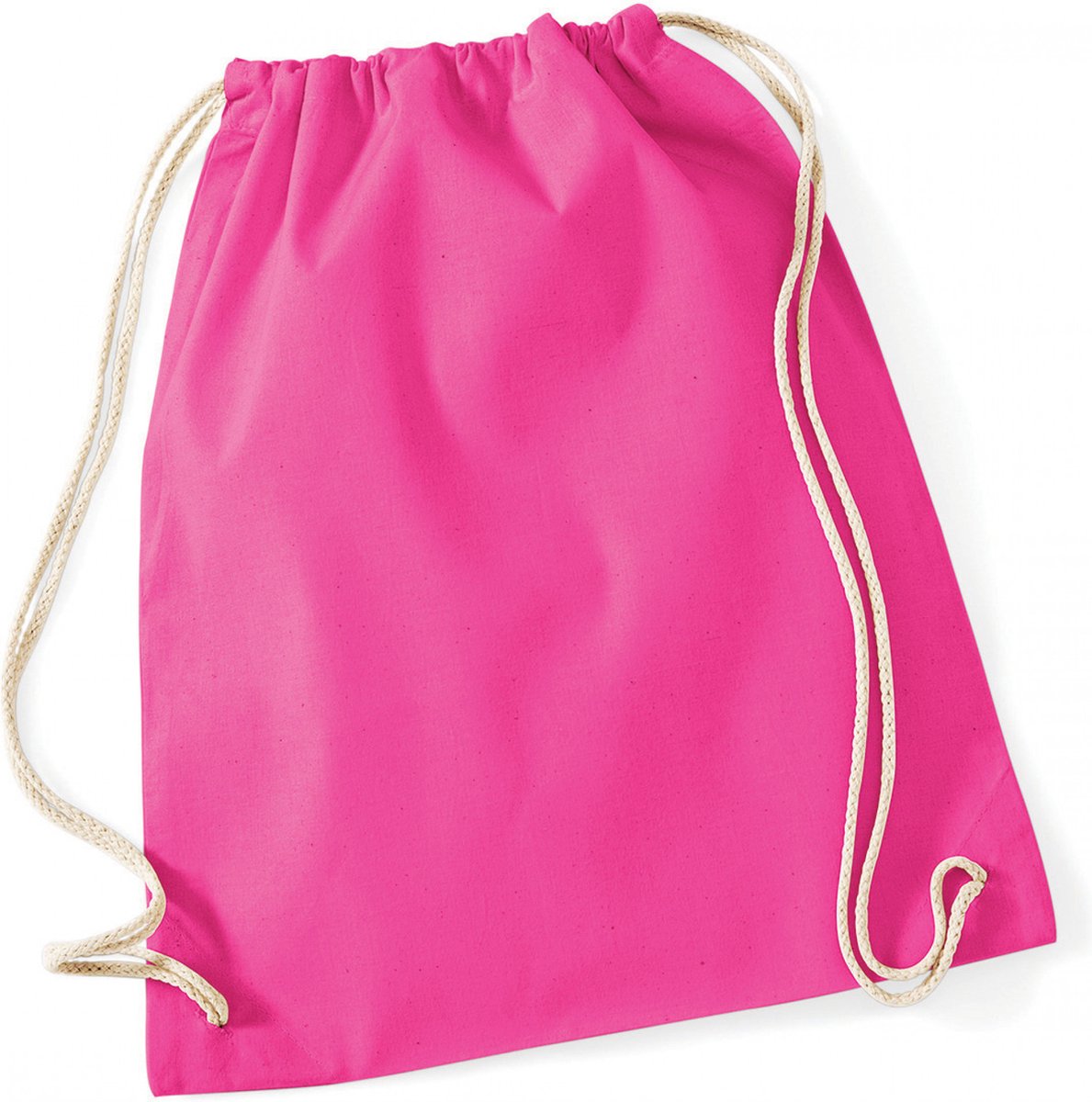 Westford Mill Cotton Gymsac WM110 - Fuchsia - 37 x 46 cm