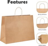 Tassen en papier Kraft || Sacs cadeaux en papier Sacs de transport en papier avec poignées 50