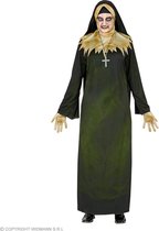 Widmann - Non Kostuum - Bezeten Door Een Demoon Non - Vrouw - Groen, Zwart - XXL - Halloween - Verkleedkleding