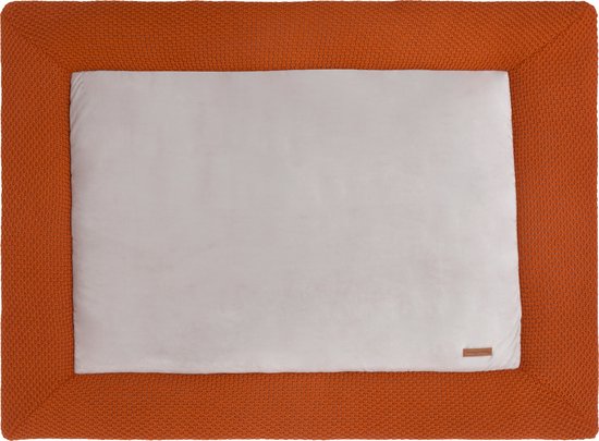 Baby's Only Gebreid boxkleed Flavor - Parklegger - Speelkleed - Roest - 75x95 cm - Extra dik - Tweezijdig te gebruiken
