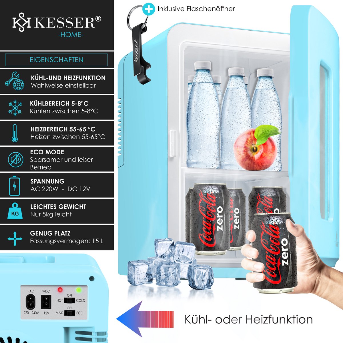 KESSER® 2in1 Mini Kühlschrank | Kühlschrank Test 2026