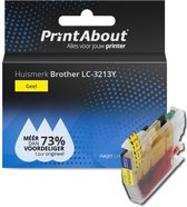 PrintAbout huismerk Inktcartridge LC-3213Y Geel Hoge capaciteit geschikt voor Brother