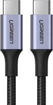Câble de données et de chargement UGREEN USB-C vers USB-C 100W 0,5M Grijs