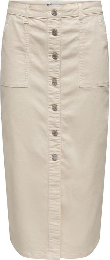 Jacqueline de Yong Rok Jdynora Hw Pocket Skirt Dnm 15317491 Ecru Dames Maat - XS