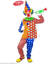 Widmann - Clown & Nar Kostuum - Ben De Vrolijkste Clown Kind Kostuum - Multicolor - Maat 116 - Carnavalskleding - Verkleedkleding