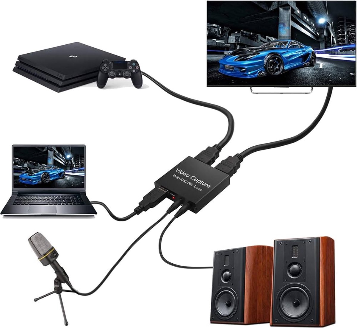 USB C Hub 6-in-1 4K HDMI 30Hz, 100W PD Opladen, 3x USB 3.0, USB C 3.0 Data Adapter voor Laptop - Afbeelding 4