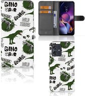 Telefoonhoesje met Pasjes geschikt voor Geschikt voor Motorola Moto G54 Dinosaurus