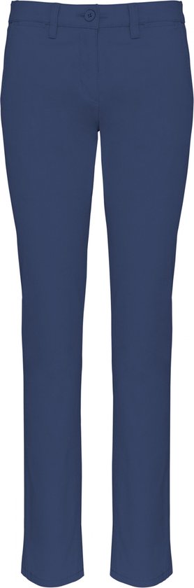 Pantalon Femme 36 NL (38 FR) Kariban Blue Profond 98% Katoen, 2% Élasthanne