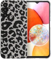 iMoshion Hoesje Geschikt voor Samsung Galaxy A14 (5G) / A14 (4G) Hoesje Siliconen - iMoshion Design hoesje - Meerkleurig / Leopard Transparent