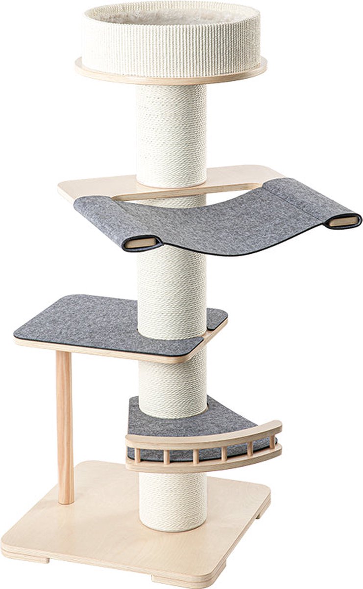 Kattenboom - krabpaal - kattentoren met kattenmand