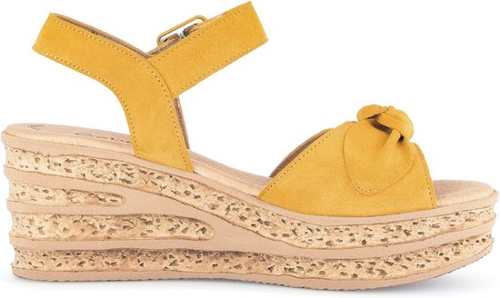 Gabor 44.653.13 - sandale pour femme - jaune - taille 37,5 (EU) 4,5 (UK)