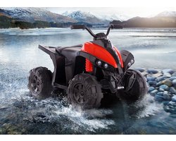 Elektrische kinder quad - Accuvoertuigen - Elektrische kinder motor - 6V - 3km/5km - 1 tot 6 jaar - Groot model - Rood