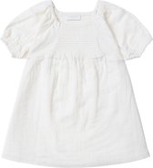 Noppies Girls Dress Coventry short sleeve Meisjes Jurk - Whisper White - Maat 68