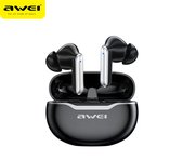 Awei T50 - Koptelefoon In-Ear - Draadloze Headset - Bluetooth 5.3 - Spatwaterdicht - met laadcase - Inclusief oplaadkabel