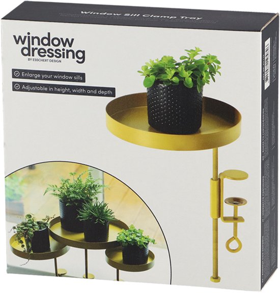 Esschert design - Vensterbankklem - goud - M