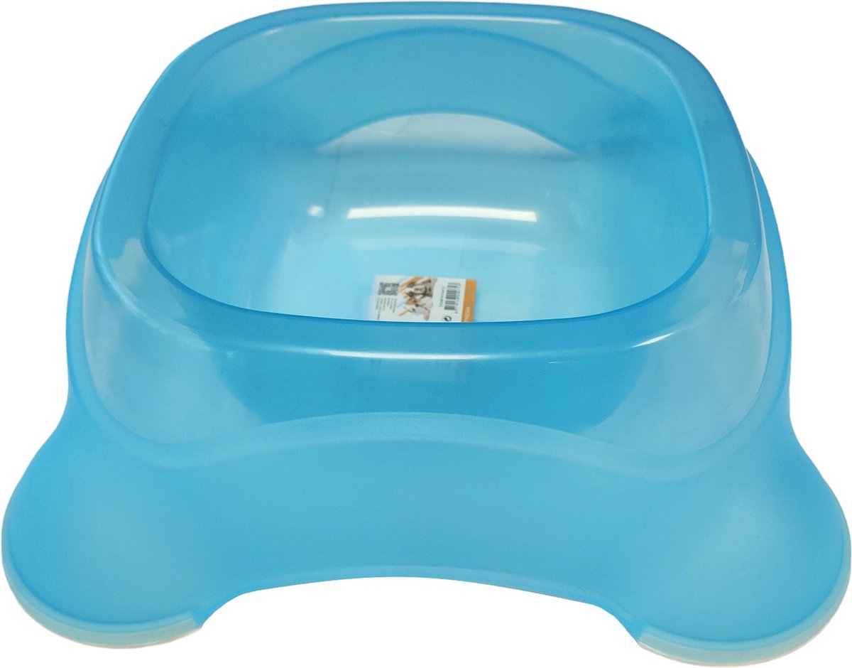 Nobleza Grote Hondenvoerbak - Maat XL - Inhoud 2000 ml - Kunststof - Anti slip - Blauw