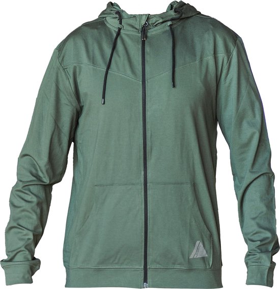 Joma Indoor Gym Zip-Up Hoodie 102970-477, Mannen, Groen, Sweatshirt, maat: XL