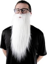 PARTYPRO - Witte lange baard voor volwassenen