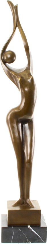 Moderne Kunst - Naakte Vrouw - Bronzen Beeld - Modern Art Sculptuur - Gesigneerd Kunstwerk - Beelden & Figuren - Brons Beeld - 17x15x87