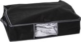 Dekbed/kussen opberghoes zwart met vacuumzak 60 x 45 x 15 cm - Dekbedhoes - Beschermhoes