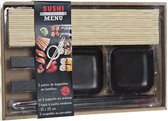 Keramieken sushi servies/serveerset voor 2 personen 7-delig - Sushi eetset