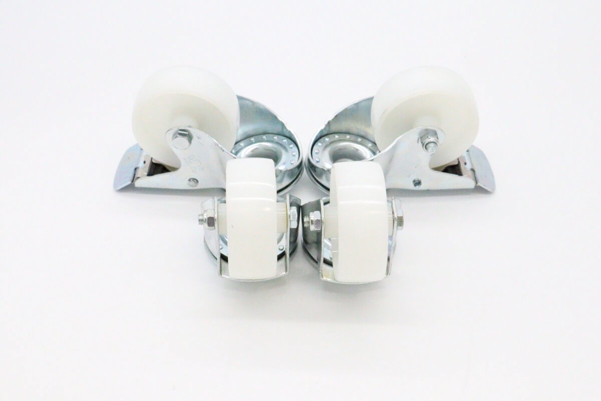 Wielen voor Werktafel Combisteamer - 2 met rem - 4.3 Inch / 11 cm