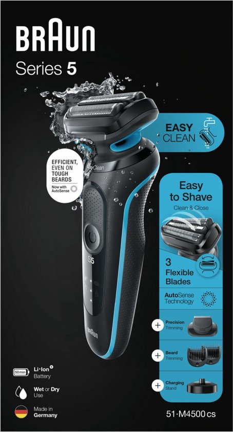 Braun Elektrisch Scheerapparaat Series 5 51-M4500cs Munt - Braun - €125,95
