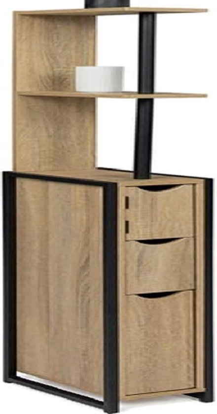 IDMarket - Toiletkast 2 deuren Dayton met legplanken industrieel design IDMarket - Toiletkast 2 deuren Dayton met legplanken industrieel design