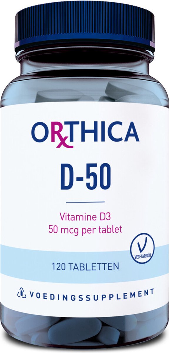 Goedkoopste Orthica D-50 - hoge dosering vitamine D3 - 120 tabletten