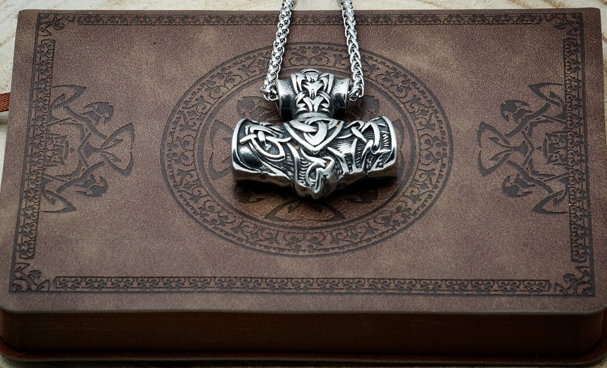 [Two Ravens] Zware Thor Hamer Ketting - Thor's Hamer Hanger - De hamer van Thor - Viking Ketting - Viking Sieraden - Noorse Mythologie - Asatru - Heidens - Spiritueel
