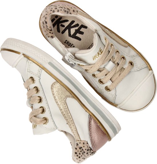 IK-KE Sneaker - Meisjes - Wit/goud/roze