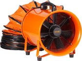 bouwventilator 195W AC-motor bouwventilator 2900 rpm bouwventilator blower 504 L/s (1070 CFM) axiaalventilator met 8m slang axiaalventilator 79 dB geluidsniveau industriële ventilator