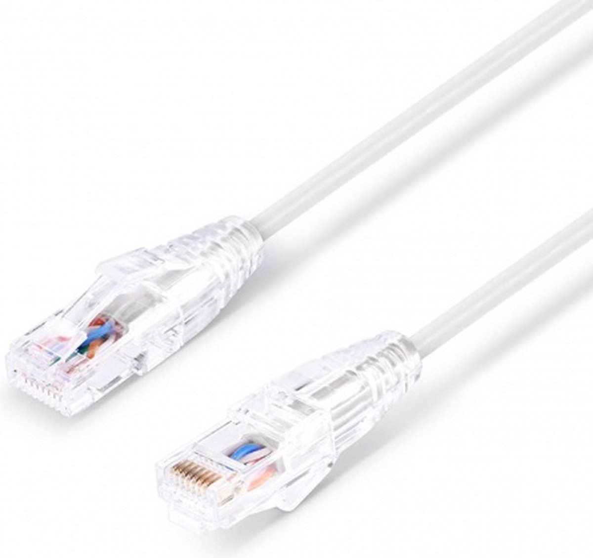 Qost - Slim Patchkabel CAT6 - Wit - 1,5 meter - Unshielded (UTP) - 8AWG Snagless - PVC - Internetkabel