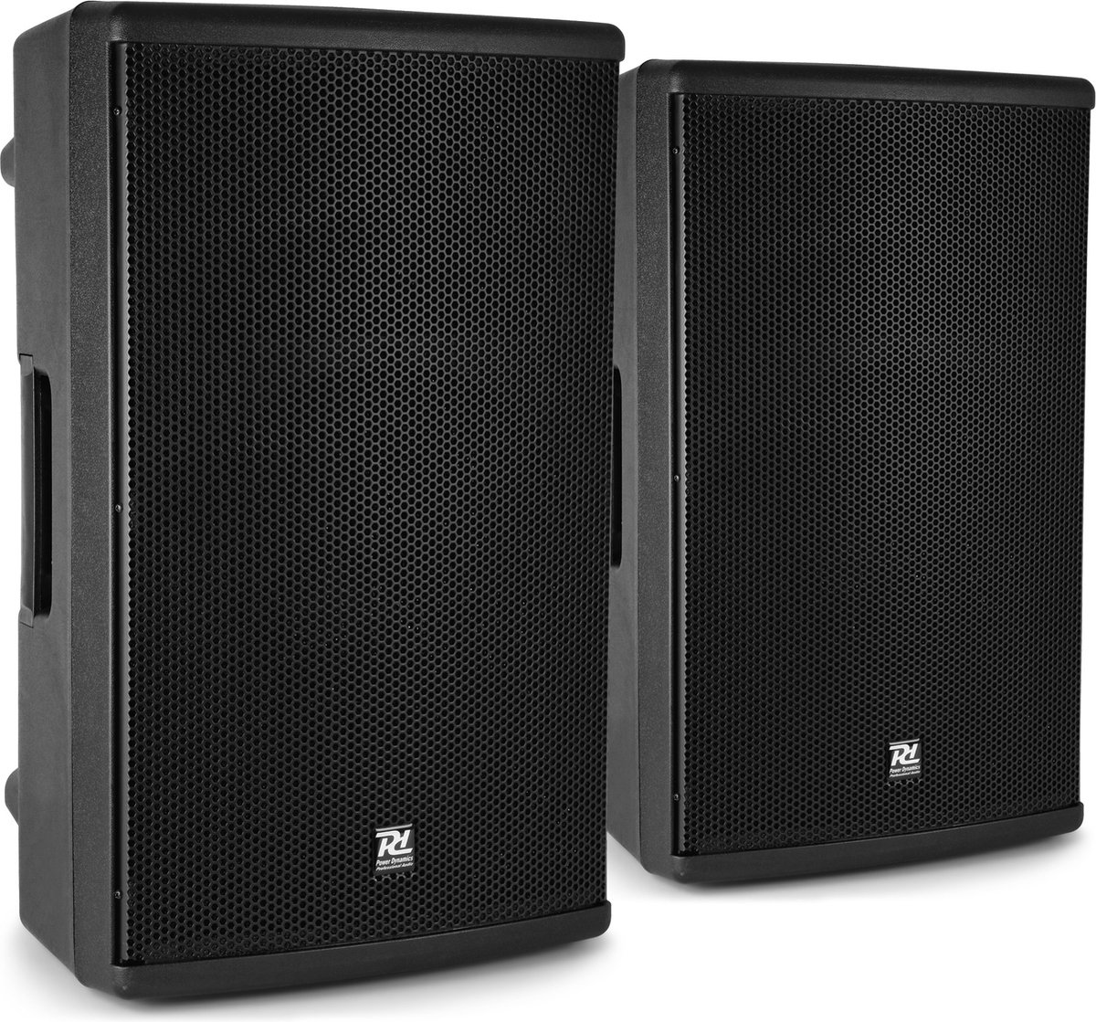 Power Dynamics set met 2x PD415A actieve Bi-Amp 15 inch speaker - 1400W