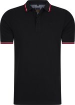 Mario Russo Polo shirt Edward - Polo Shirt Heren - Poloshirts heren - Katoen - Zwart
