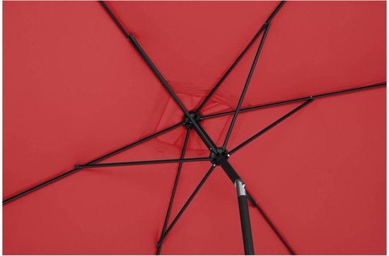 Uniprodo - Grote parasol - bordeaux - rechthoekig - 200 x 300 cm - kantelbaar