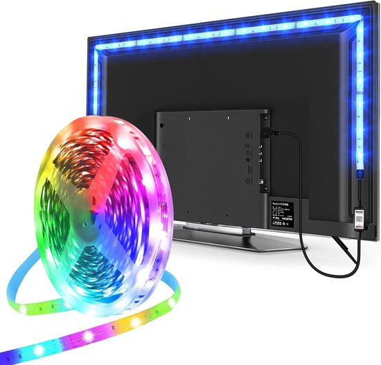 5 Meter Led Strip - USB Bluetooth - Kleurverandering - Muziek en geluid Modus - Ideaal voor Woondecoratie/TV - Slimme Verlichting Controleren via App