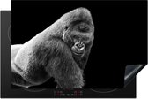 KitchenYeah® Inductie beschermer 81.6x52.7 cm - Een schitterende Gorilla kijkt naar beneden - Kookplaataccessoires - Afdekplaat voor kookplaat - Inductiebeschermer - Inductiemat - Inductieplaat mat