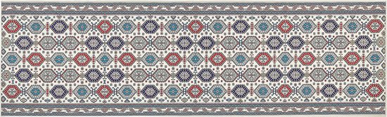 HACILAR - Loper tapijt - Meerkleurig - 60 x 200 cm - Polyester