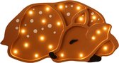 Houten Nachtlampje Bambi – Magische LED Sfeerverlichting met Dimmer en Timer - Perfect voor Baby's en Peuters - Wandlamp voor in de Slaapkamer en Kinderkamer