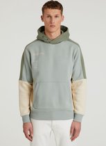 Chasin' Trui Capuchon Block Hoodie Lichtgroen Maat M